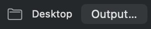 The built project folder in Finder